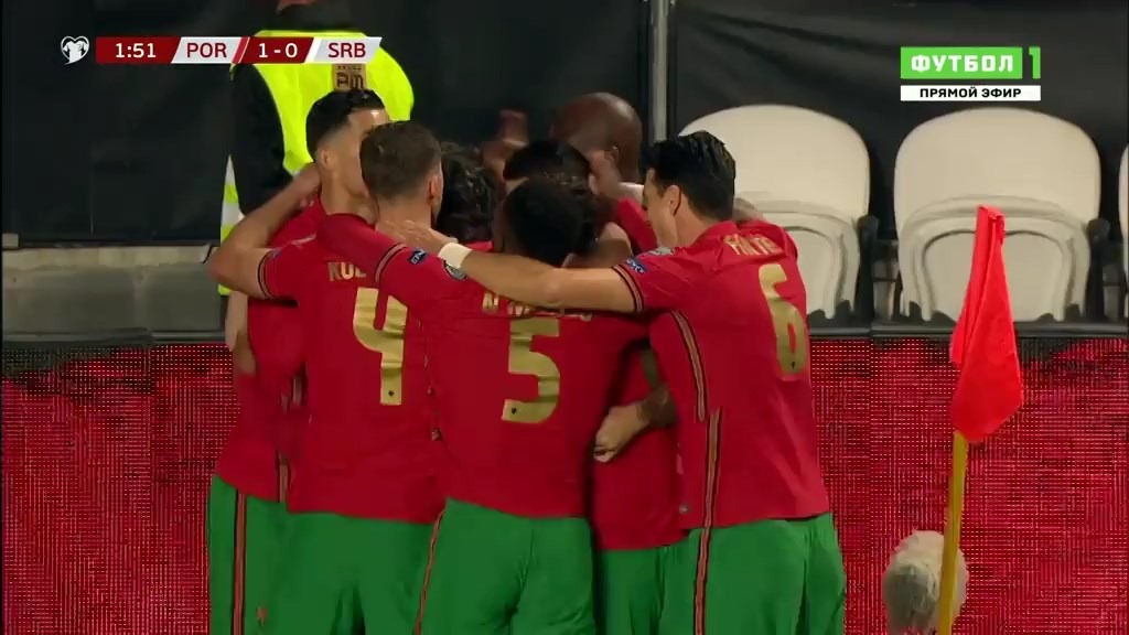 گل اول پرتغال به صربستان (رناتو سانچز)