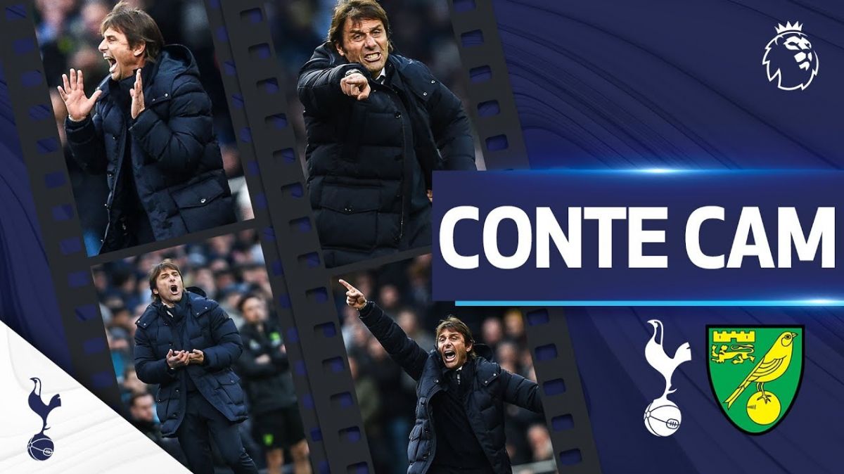 ری ‌اکشن‌های کونته در بازی تاتنهام 3-0 نوریچ