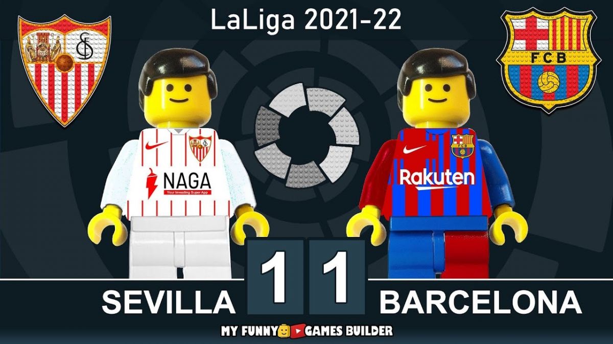 شبیه سازی بازی سویا 1-1 بارسلونا با عروسک لگو