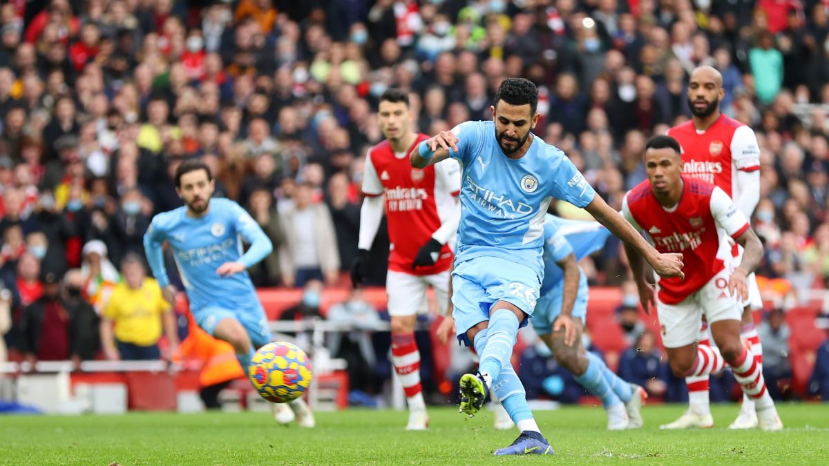 گل اول منچسترسیتی به آرسنال (محرز - پنالتی)