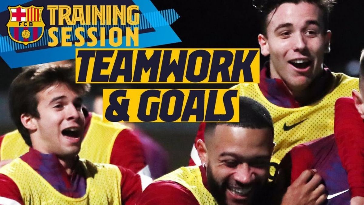 اولین تمرین بارسلونا در سال 2022