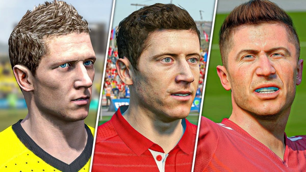 تغییرات لواندوفسکی از فیفا 09 تا فیفا 22