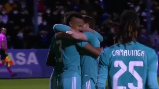 گل اول رئال مادرید به آلکویانو (میلیتائو)