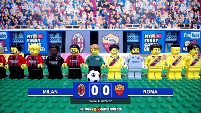 شبیه سازی بازی میلان 3-1 رم با عروسک لگو