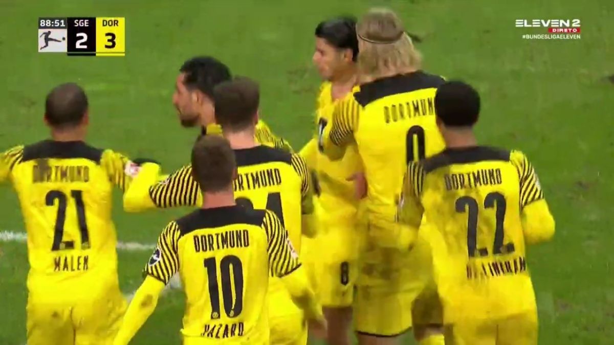گل سوم دورتموند به اینتراخت فرانکفورت (محمود داهود)
