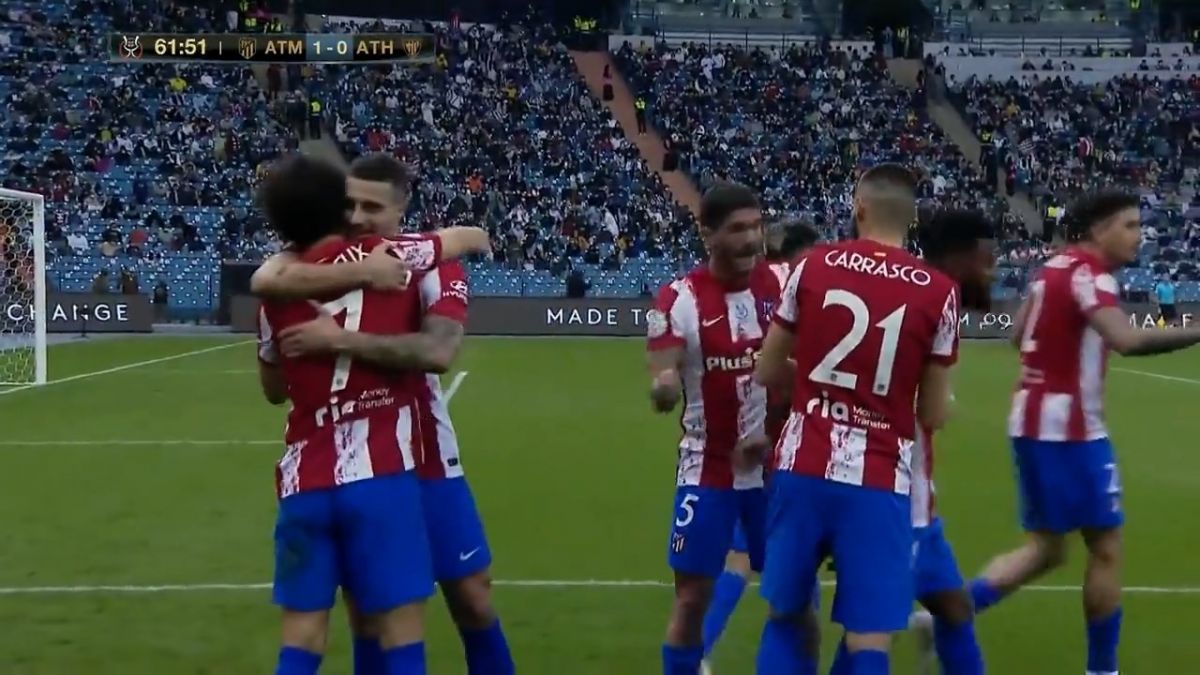 گل اول اتلتیکو مادرید به اتلتیک بیلبائو (گل به خودی دروازه بان)