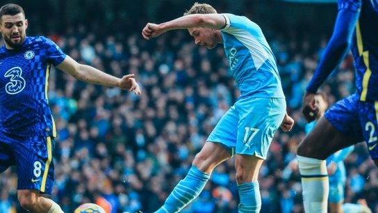 گل اول منچسترسیتی به چلسی (سوپرگل دی بروینه)