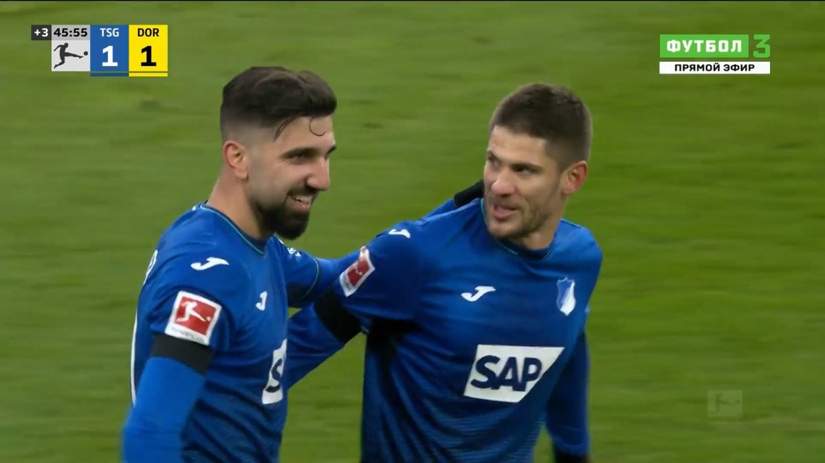 گل اول هوفهایم به دورتموند (آندری کراماریچ)