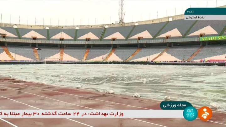 حال و هوای ورزشگاه آزادی در فاصله کمتر از 4ساعت مانده به بازی ایران - عراق