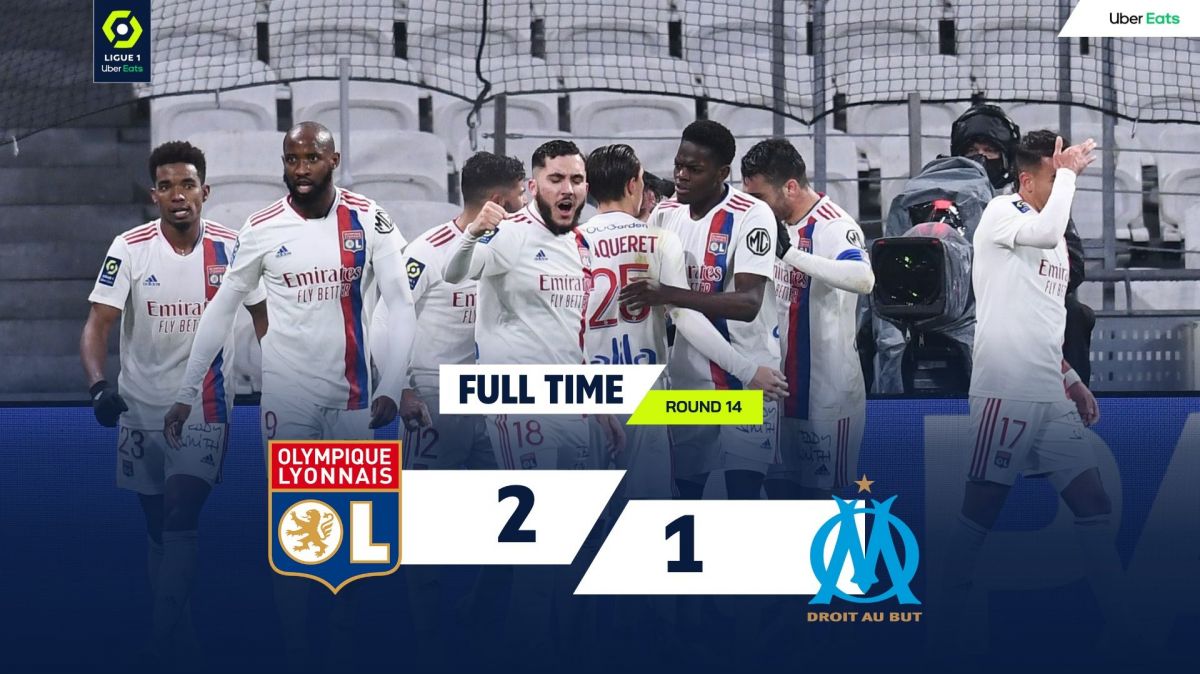 خلاصه بازی لیون 2-1 مارسی