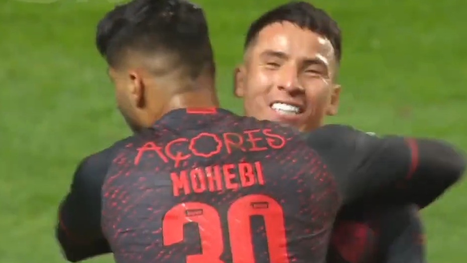 گل اول سانتاکلارا به بنفیکا (محمد محبی)