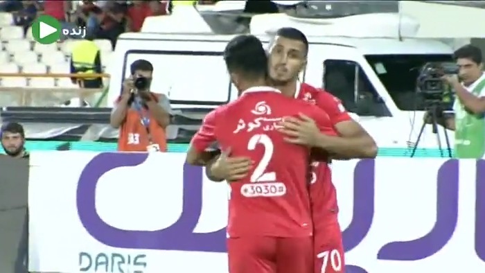 گلهای پرسپولیس مقابل نساجی در لیگ برتر