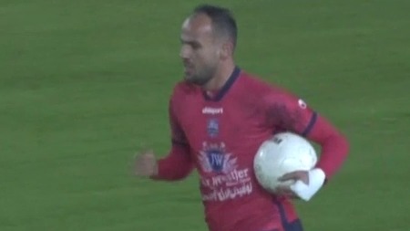 گل اول نساجی به پرسپولیس (کریم اسلامی)