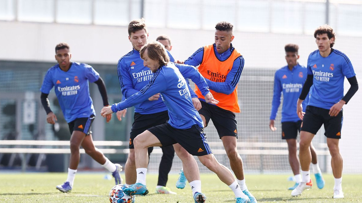 تمرین رئال مادرید برای تقابل با پاری سن ژرمن