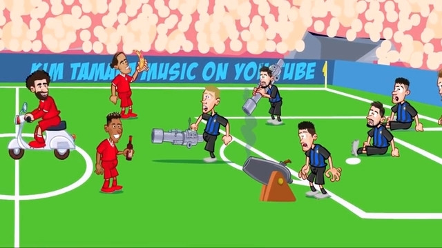 انیمیشن طنز بازی اینتر 0-2 لیورپول