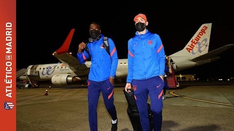 سفر بازیکنان اتلتیکو مادرید به پامپلونا برای تقابل با اوساسونا