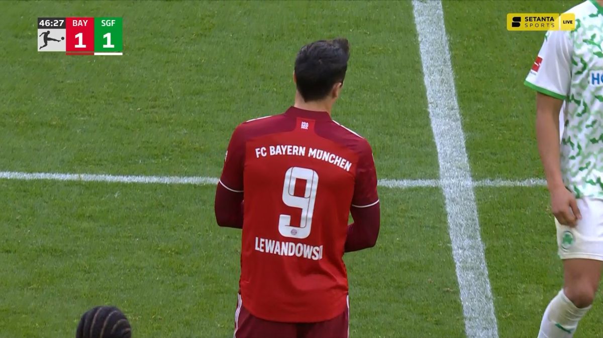 گل اول بایرن مونیخ به گروتر فورث (لواندوفسکی)