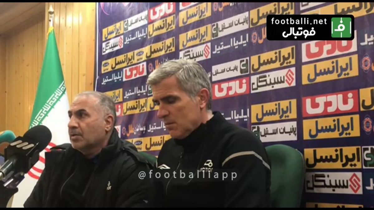 اختصاصی/ کنفرانس خبری بعد از بازی پیکان 0-0 تراکتور