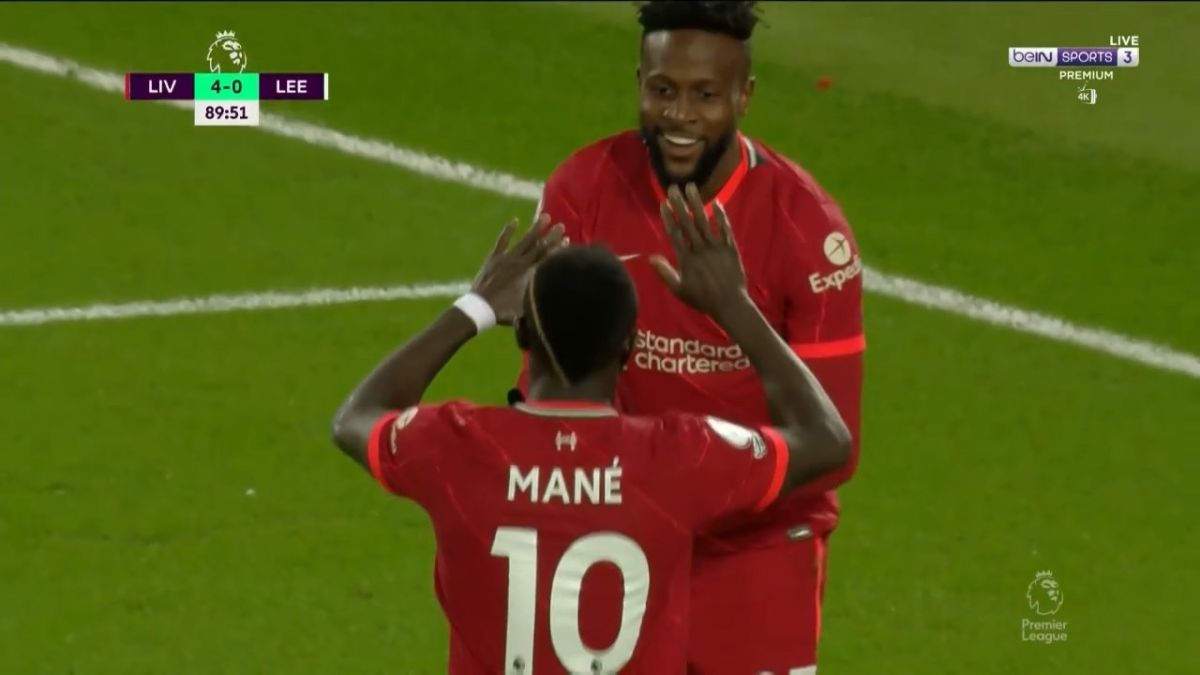 گل پنجم لیورپول به لیدزیونایتد (دبل سادیو مانه)