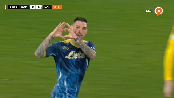 گل دوم ناپولی به بارسلونا (پولیتانو)