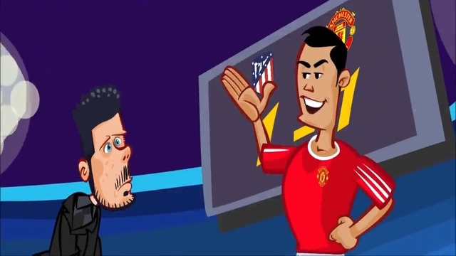 انیمیشن طنز بازی اتلتیکو مادرید 1-1 منچستریونایتد