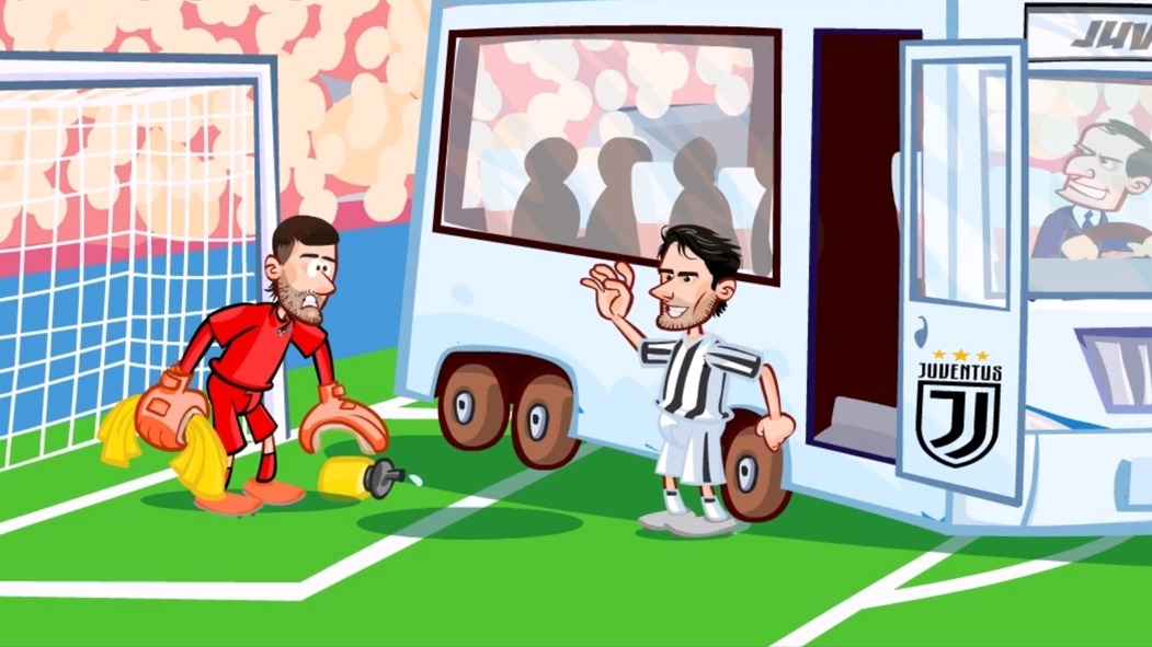انیمیشن طنز بازی ویارئال 1-1 یوونتوس