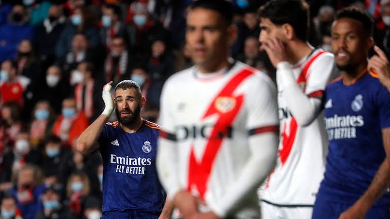 گل اول رئال مادرید به رایو وایکانو (بنزما)