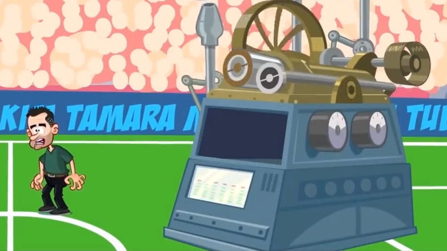 انیمیشن طنز بازی ناپولی 2-4 بارسلونا