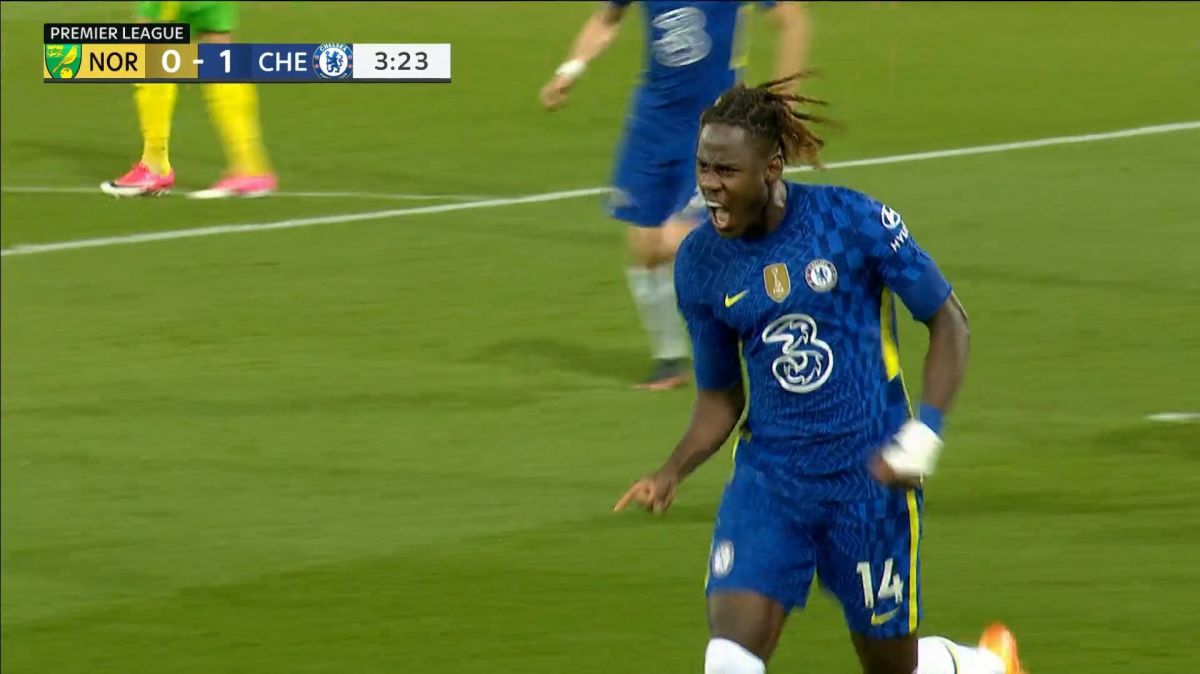 گل اول چلسی به نوریچ (چالوبا)