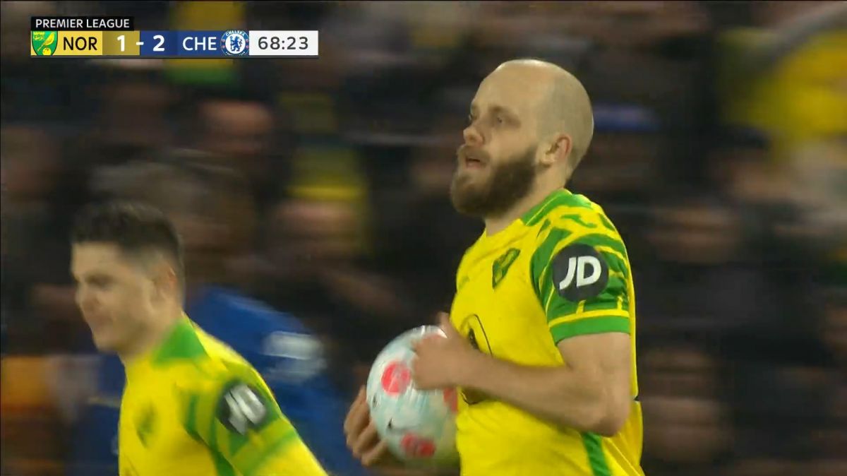 گل اول نوریچ به چلسی (پوکی - پنالتی)