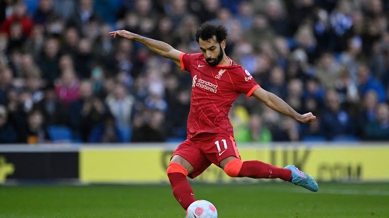 گل دوم لیورپول به برایتون (محمد صلاح)