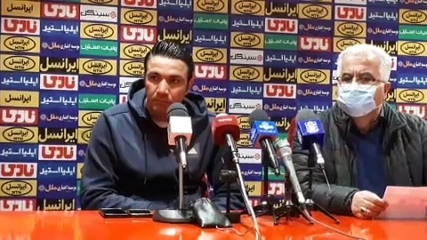 اختصاصی/ کنفرانس خبری جواد نکونام پس از برتری فولاد مقابل تراکتور