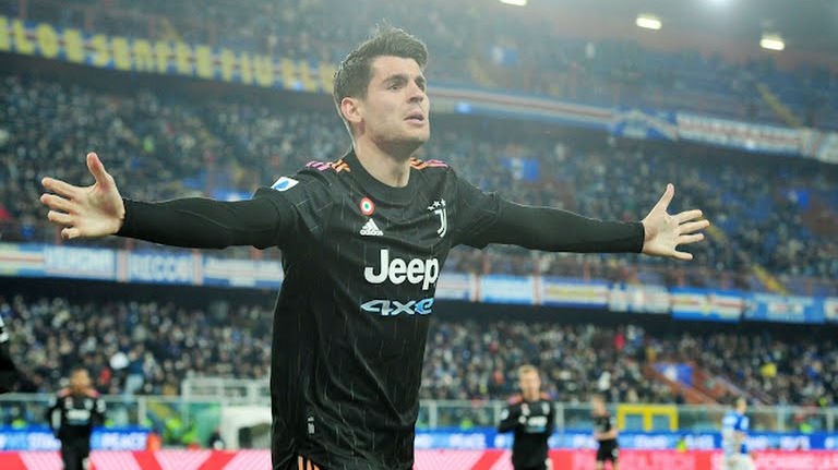 گل سوم یوونتوس به سمپدوریا (دبل موراتا)