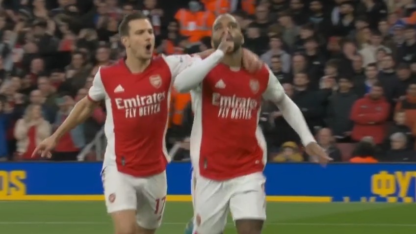 گل دوم آرسنال به لسترسیتی (لاکازت)