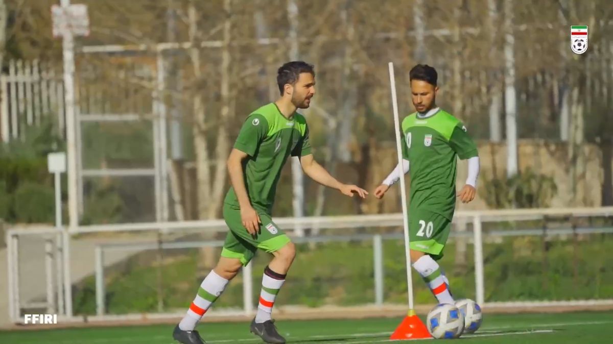 اولین تمرين تيم ملى امید با حضور مهدى مهدوى كيا