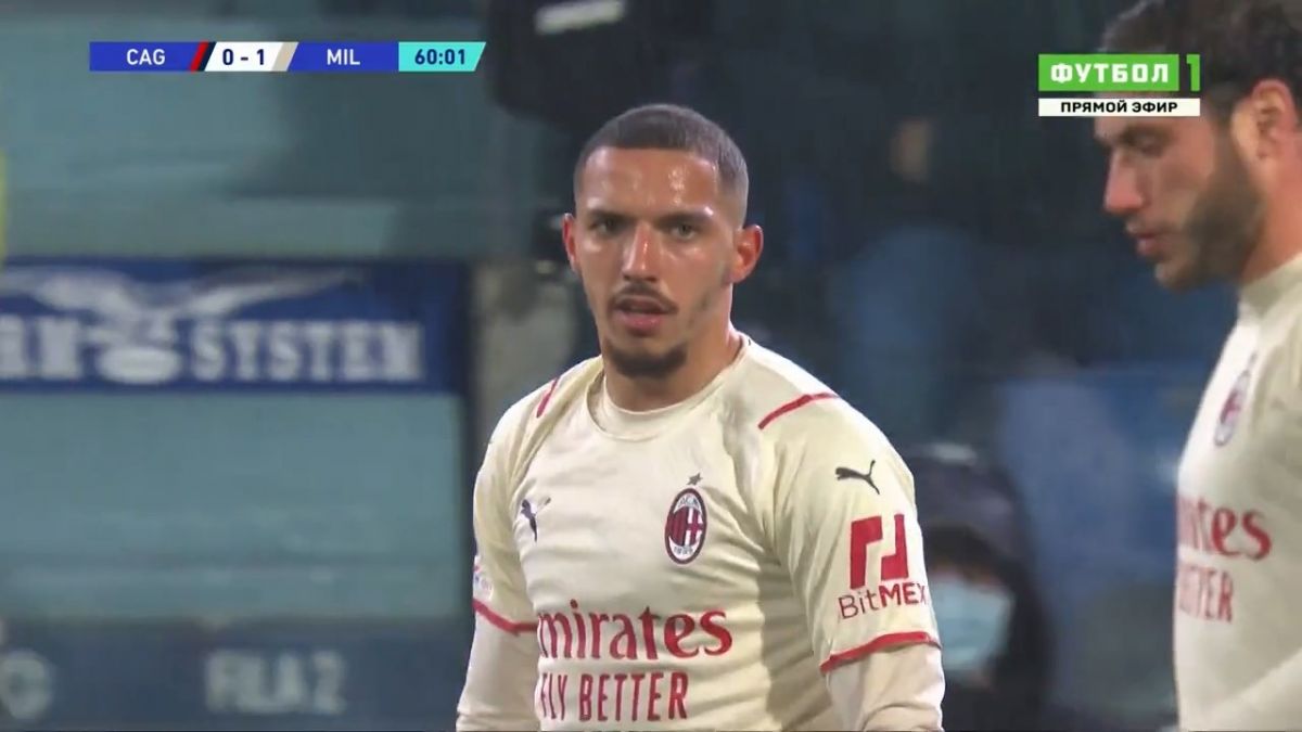 گل اول میلان به کالیاری (اسماعیل بن ناصر)