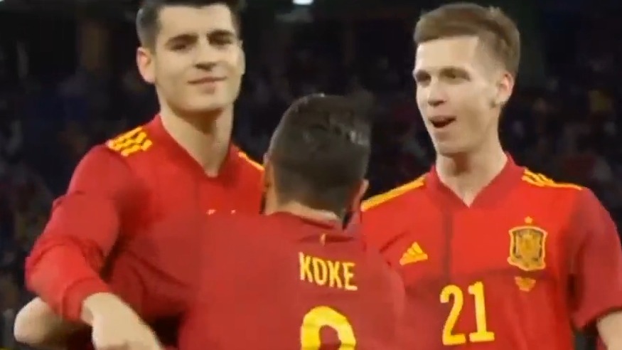 گل دوم اسپانیا به ایسلند (دبل موراتا)