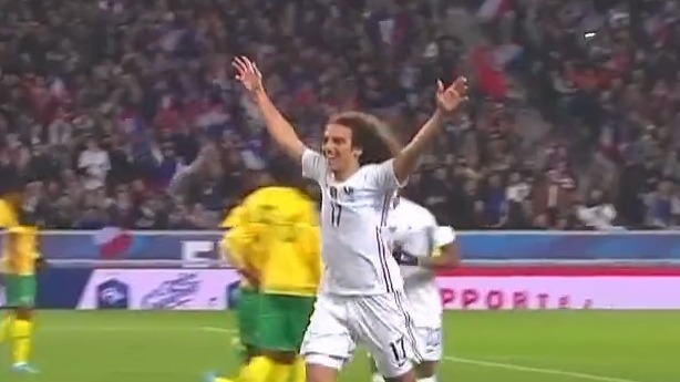 گل پنجم فرانسه به آفریقای جنوبی (گوندوزی)