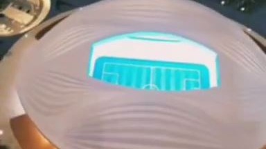 در مرکز رسانه‌ای محل برگزاری کنگره فیفا و قرعه‌کشی جام جهانی ۲۰۲۲ ، ماکت ۸ ورزشگاه میزبان جام جهانی نصب شده است