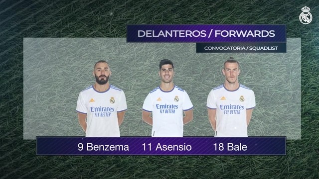 اسامی بازیکنان رئال مادرید برای تقابل با سلتاویگو