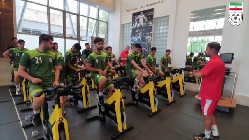 تمرین امروز تیم ملی امید در مرکز "پک"