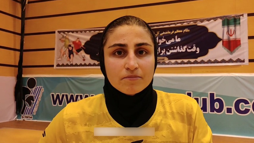 صحبت های بازیکنان تیم فوتسال بانوان پیکان و نصر فردیس بعد از تساوی دو تیم در بازی رفت فینال لیگ برتر فوتسال