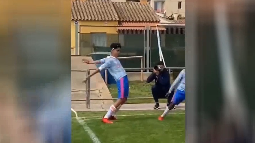 گل پسر کریستیانو رونالدو برای تیم پایه منچستریونایتد