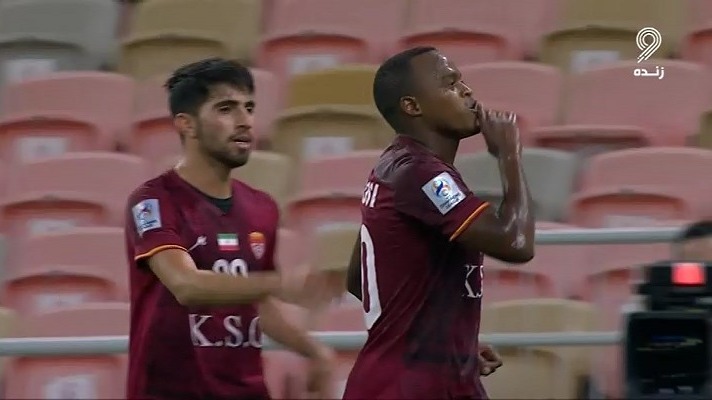 گل اول فولاد خوزستان به آخال (آیاندا پاتوسی)