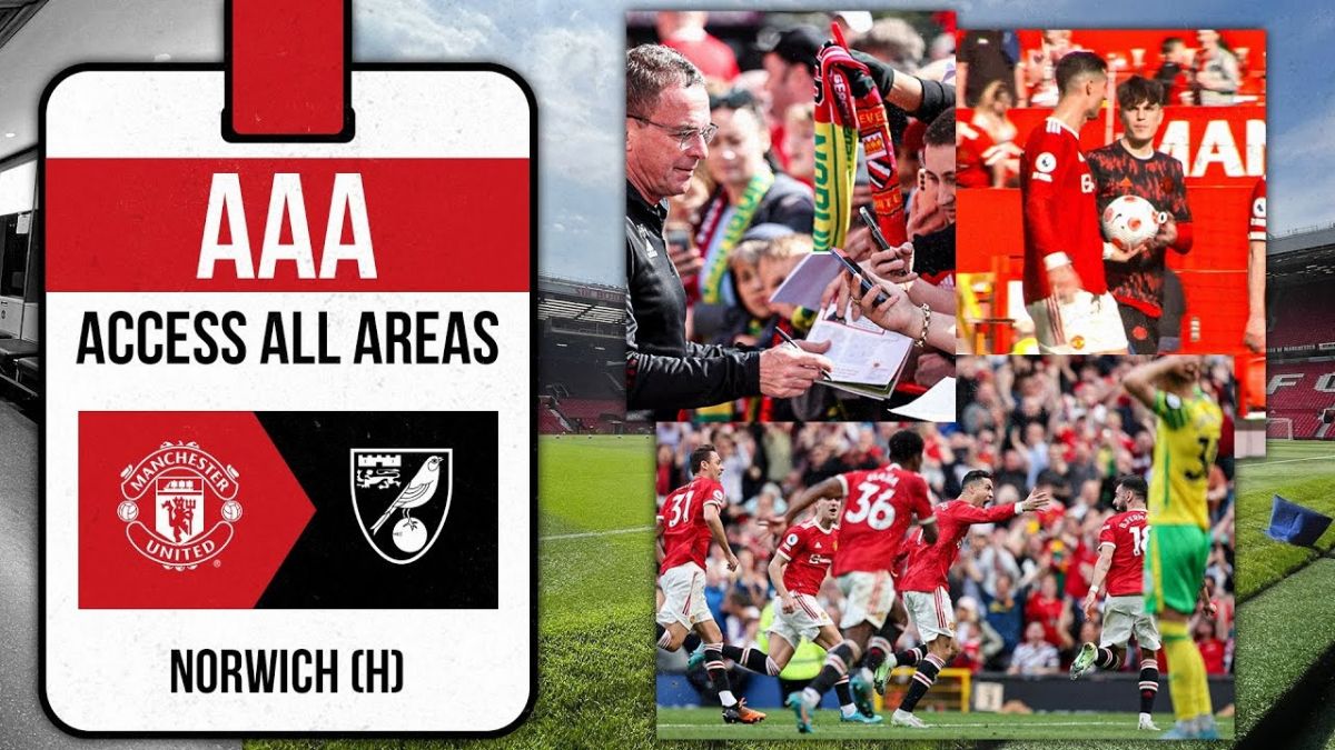 حواشی بازی منچستریونایتد 3-2 نوریچ از زاویه دوربین باشگاه منچستر