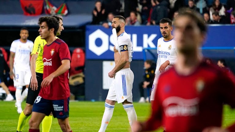 از دست دادن 2 پنالتی در 7 دقیقه توسط بنزما مقابل اوساسونا