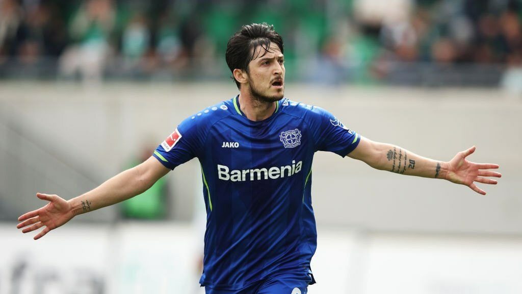 گل دوم بایر لورکوزن به گروتر فورث (سردار آزمون)