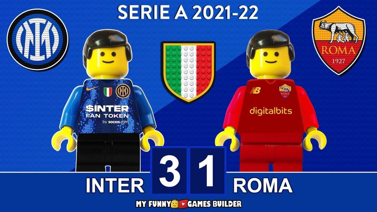 شبیه سازی بازی اینتر 3-1 رم با عروسک لگو