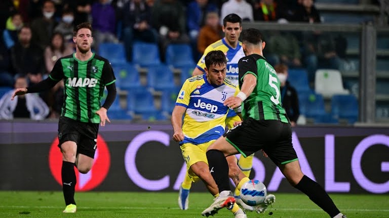 گل اول یوونتوس به ساسولو (دیبالا)