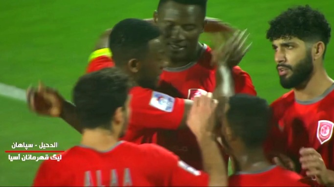 گل اول الدحیل به سپاهان(اولونگا)